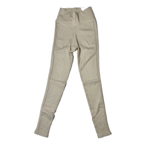 NWT! Aerie Offline Seamless Ribbed 7/8 Hi-Rise Leggings Black Sage Cream XS S L - Picture 13 of 16